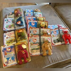 TY Teenie beanie Babies Macdonald  lot of 14